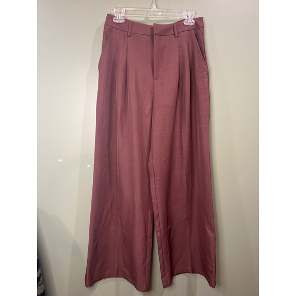 Anewsta Pants - Anewsta Womens High Waisted Extra Wide Leg Pleated Trousers Dark Brown L 8/10